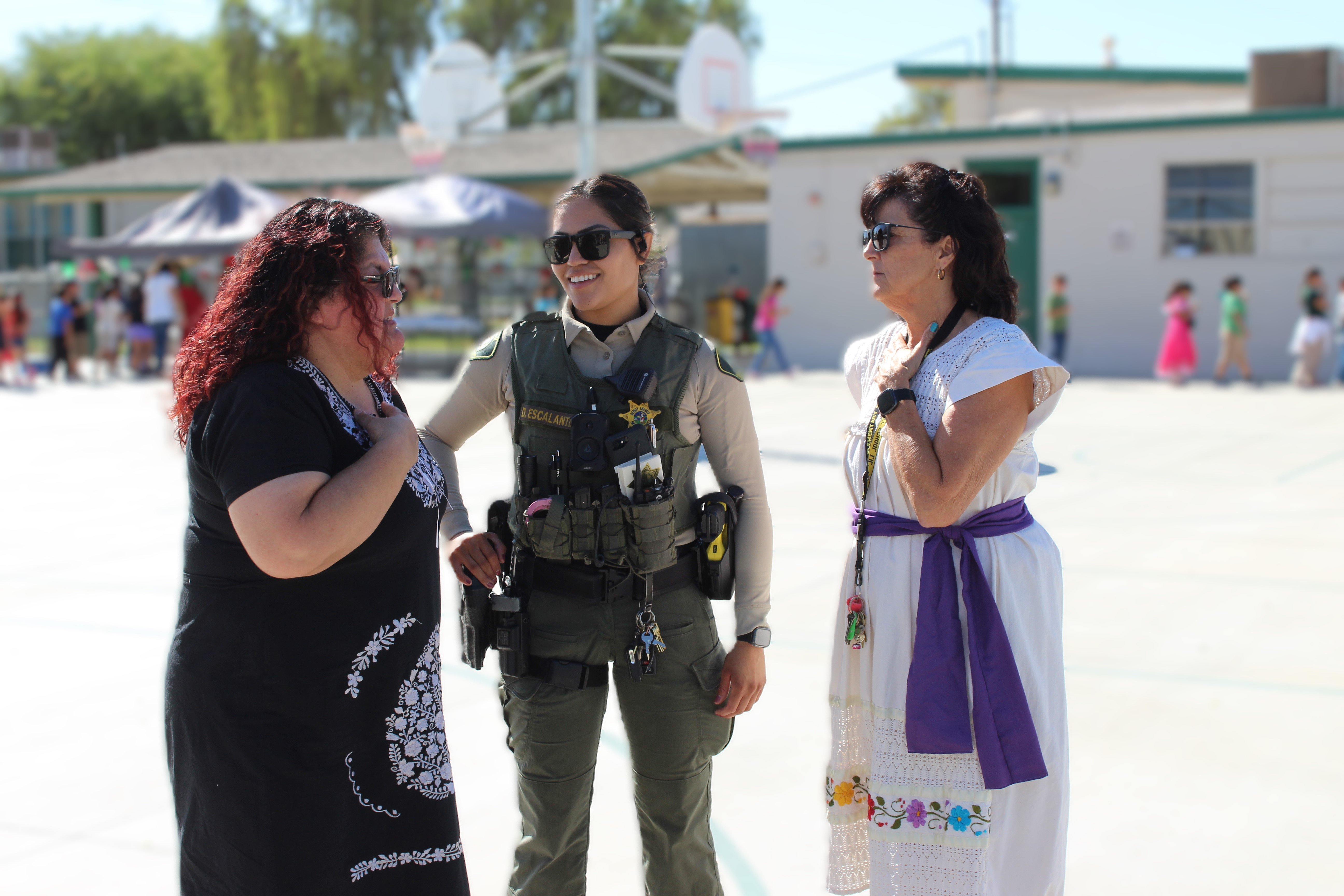 Finley Principal and Resource Teacher w/ SRO