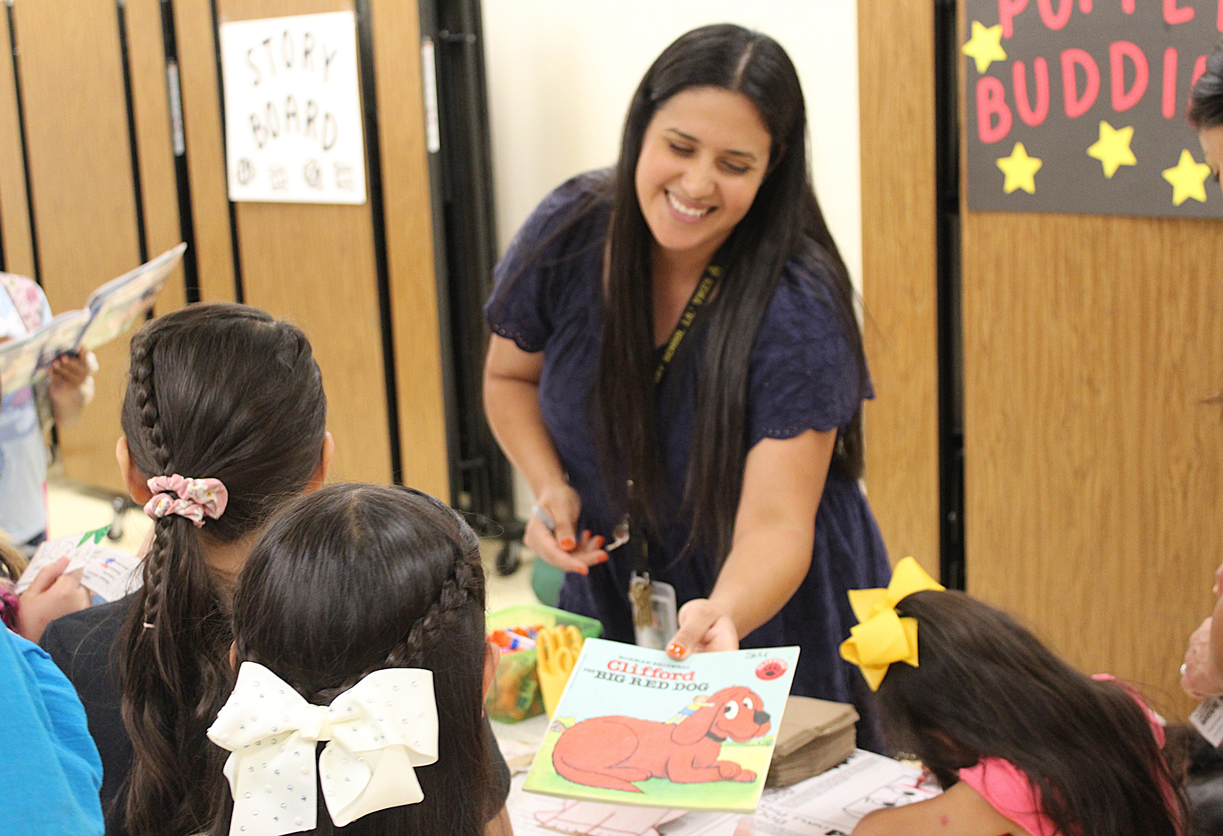 Finley Teacher and Students