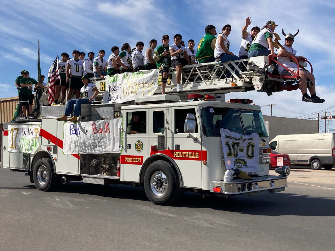 HHS Football Team Parade 2024