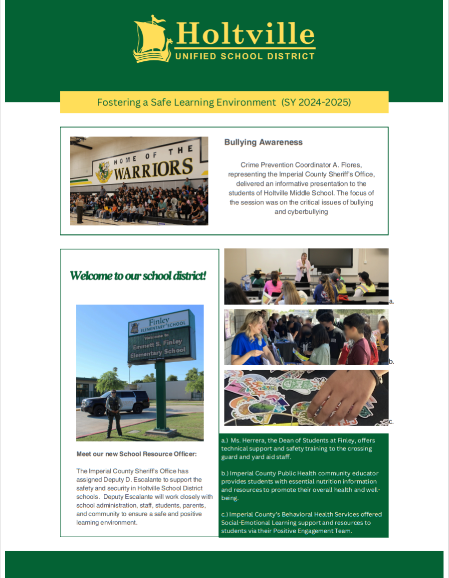 HUSD Safety Newsletter 2024-25