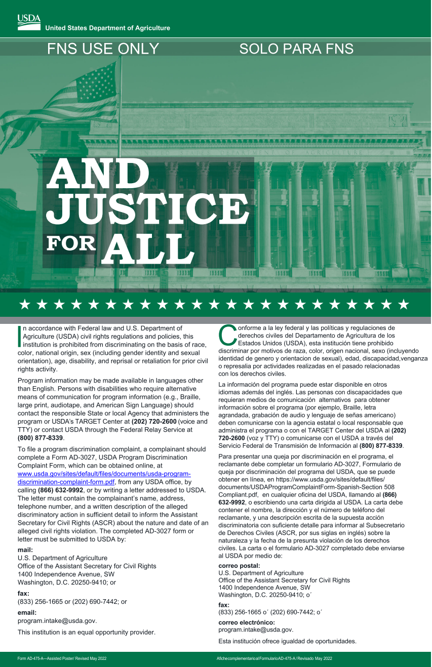 USDA - And Justice For All